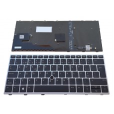 Teclado HP EliteBook 735 G5 | 830 G5 | 830 G6 | 836 G5 Track Stick Retroiluminado - Moldura Prata Teclado HP EliteBook 735 G5 | 830 G5 | 830 G6 | 836 G5 Track Stick Retroiluminado - Moldura Prata
